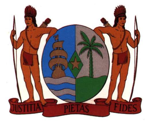 The coat of arms of Suriname