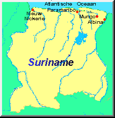 Map of Suriname